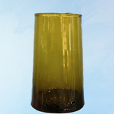 glassware - highball: mouth-blown amber