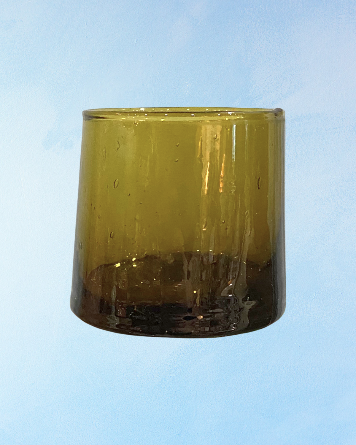 glassware - mouth-blown: amber (multiple sizes)