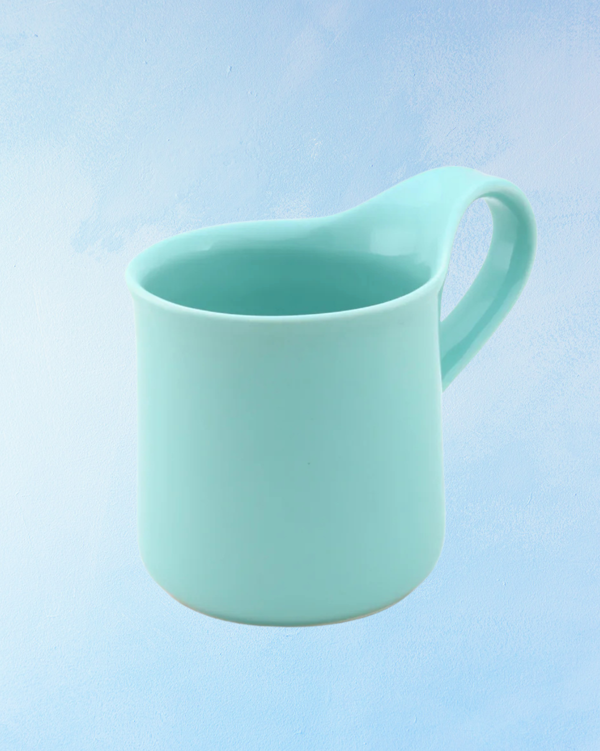 ceramic - cafe mug: aqua mist