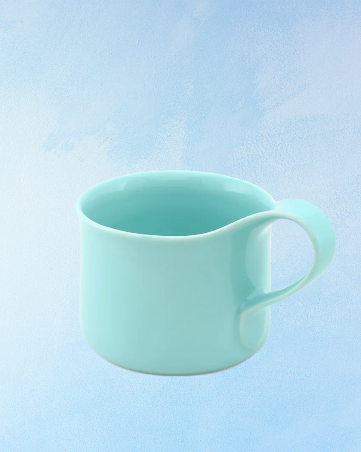 ceramic - cafe mug: aqua mist