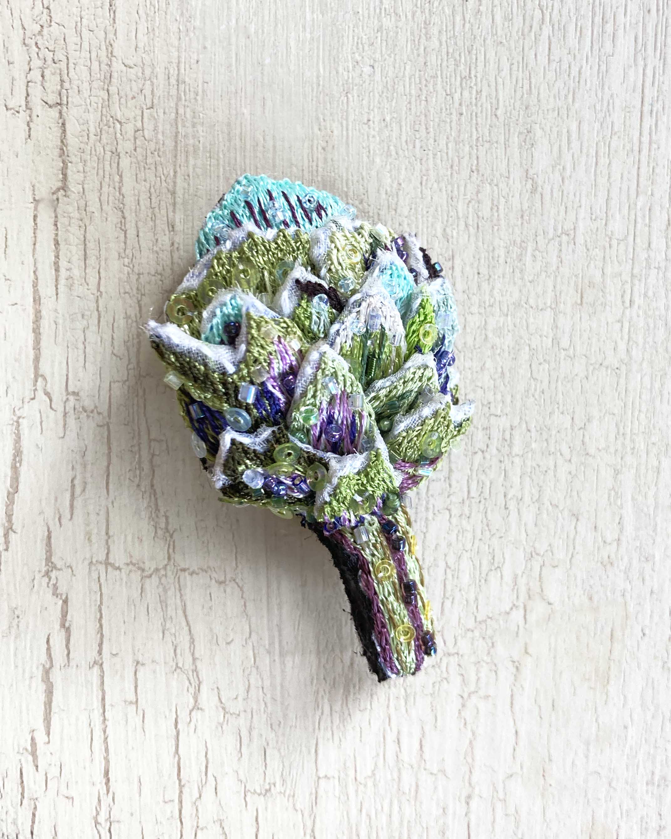 brooch - chianti artichoke