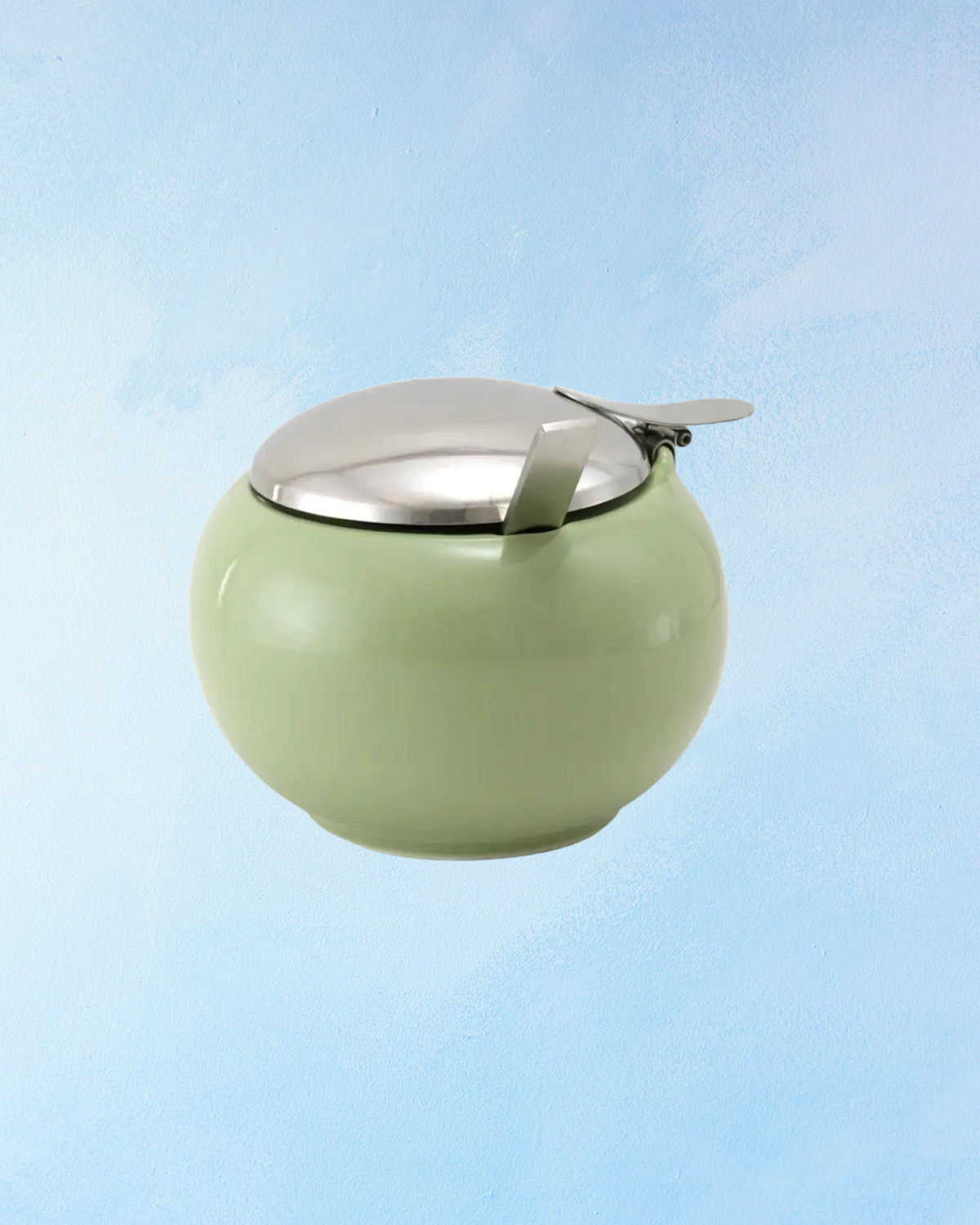 round sugar jar - artichoke