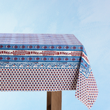 tablecloth - avignon: red and blue (multiple sizes)
