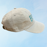 baa hat - stone & aqua