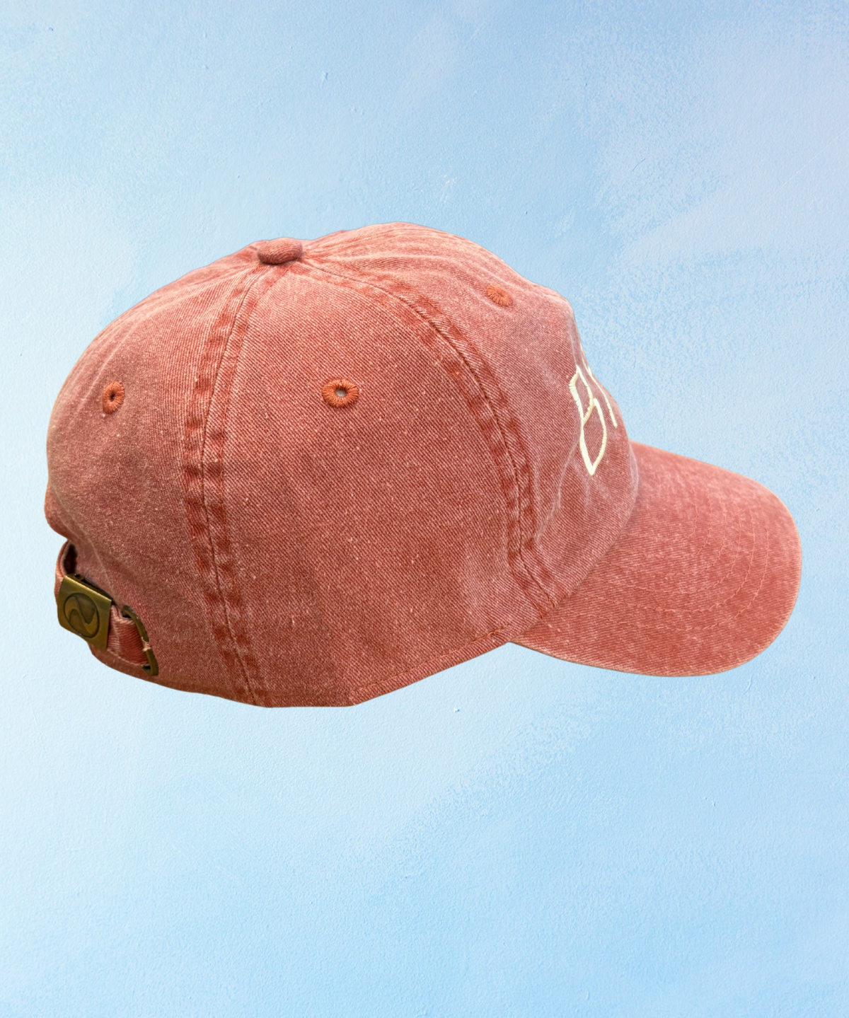 baa hat - soft red & cream