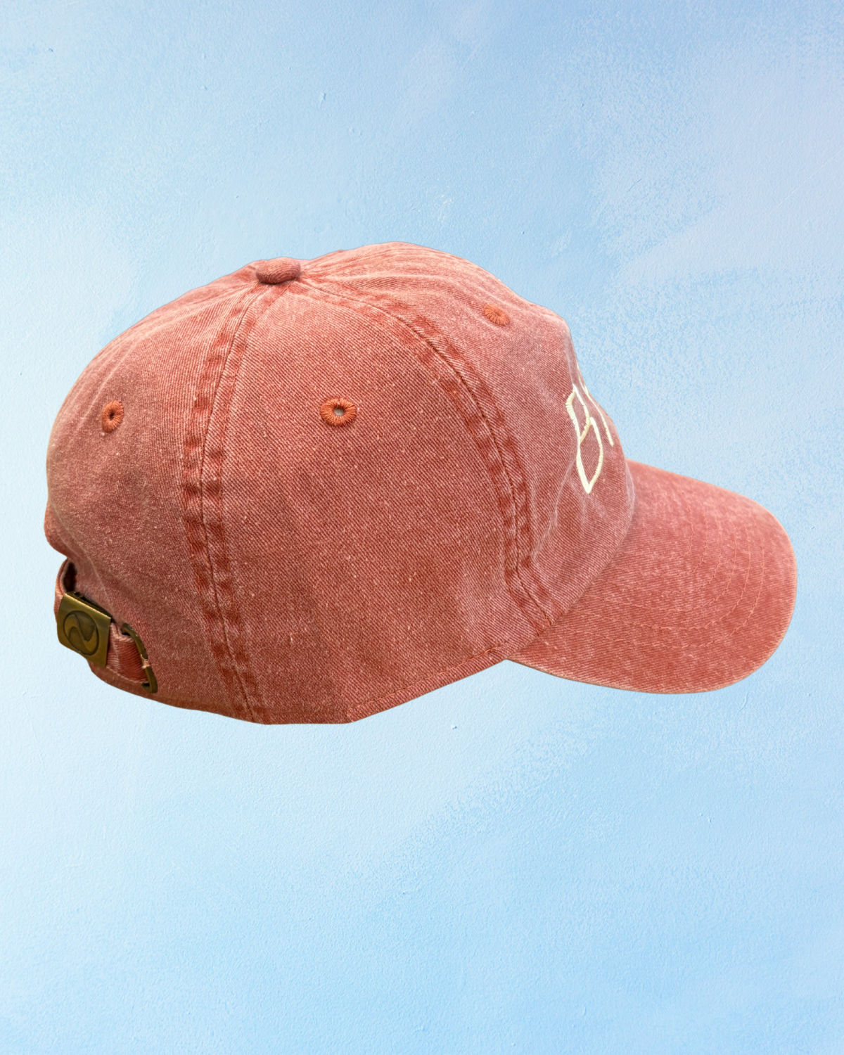 baa hat - soft red & cream