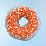 dog toy - crocheted bagel
