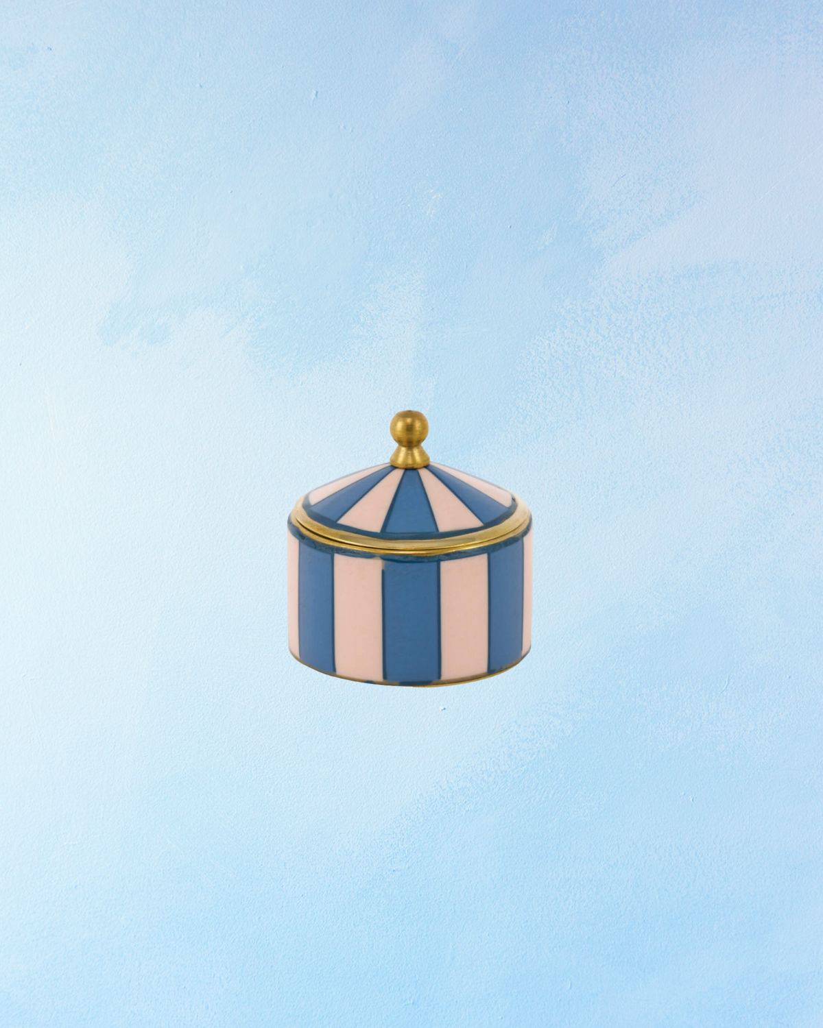 trinket dish - bailey circus box - blue