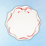 ribbon dinner plates - pack of 8