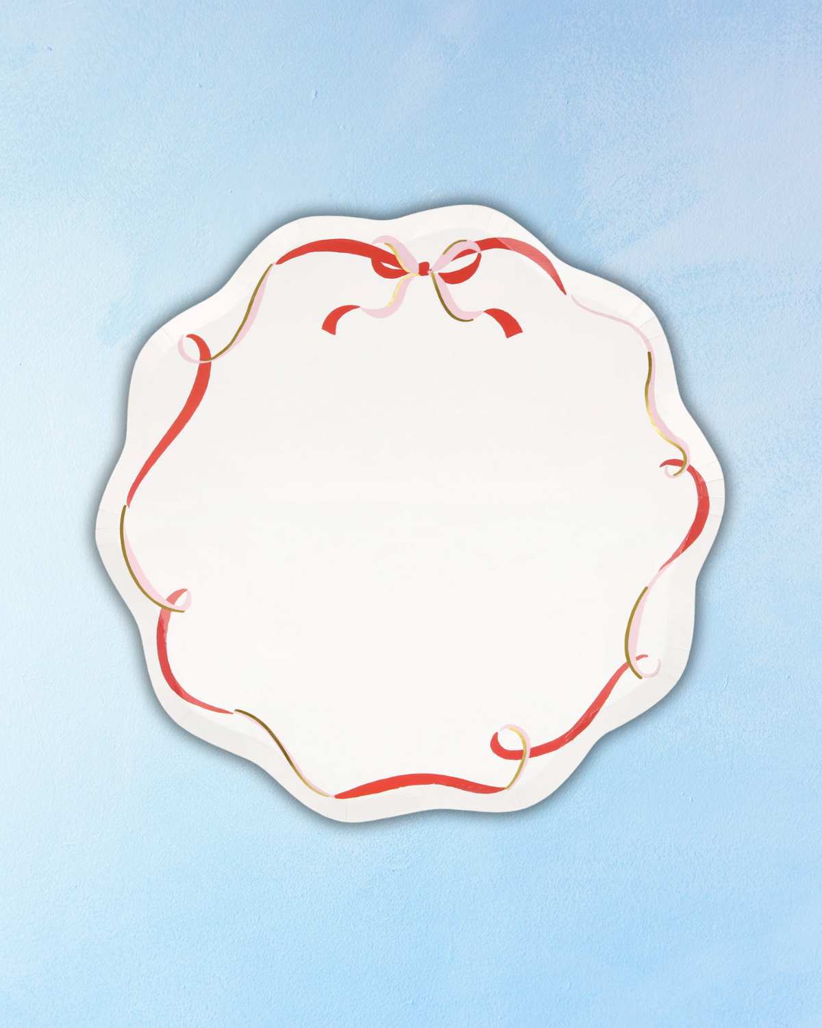 ribbon dinner plates - pack of 8