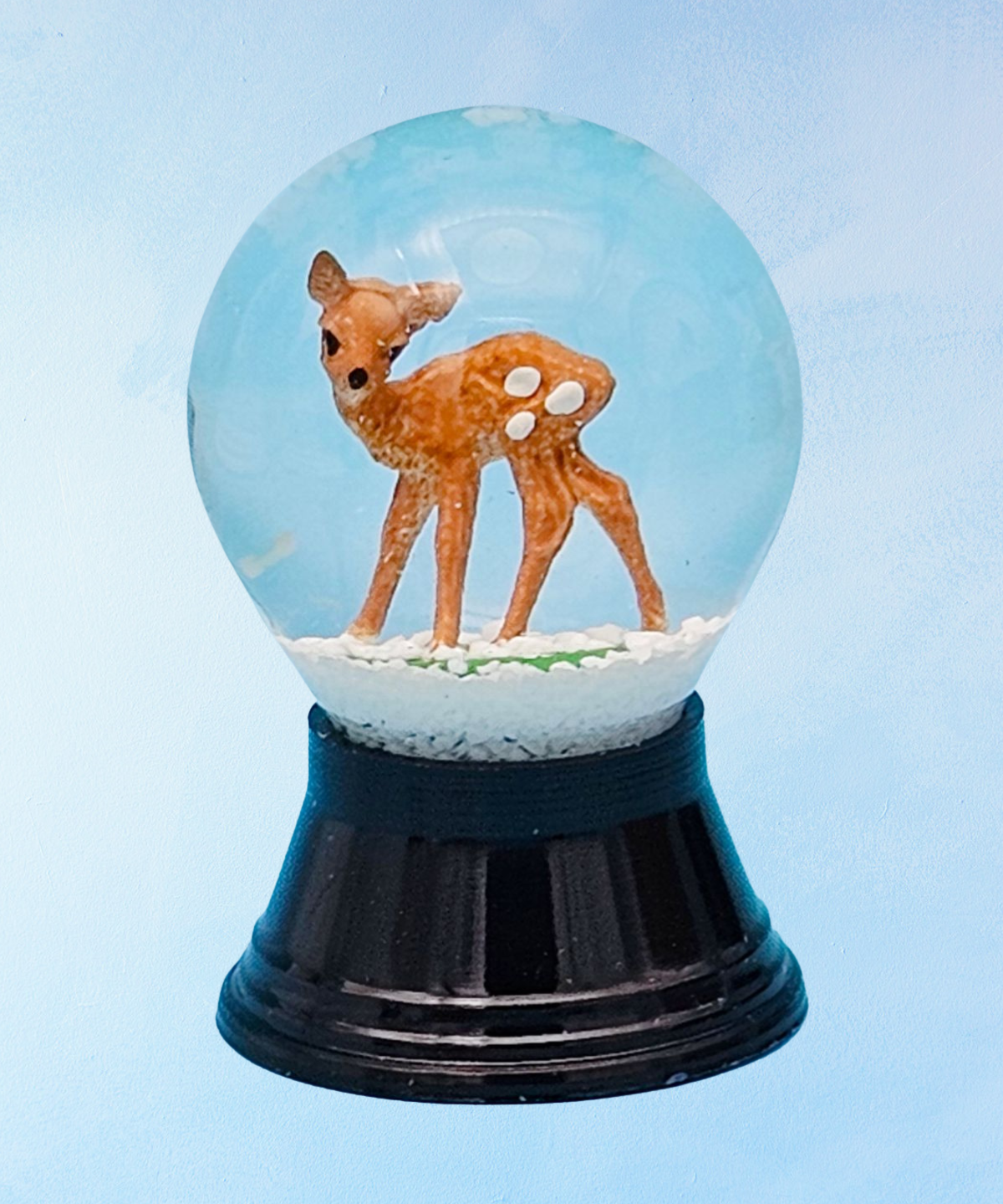 teeny tiny snow globe - bambi
