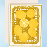 greeting card - basket of lemons