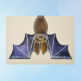 greeting card - halloween bat