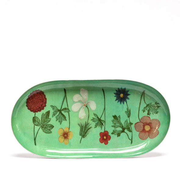 enamel tray - festival of flowers