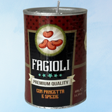candle - food - can of beans