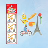 sticker sheet - bears in paris