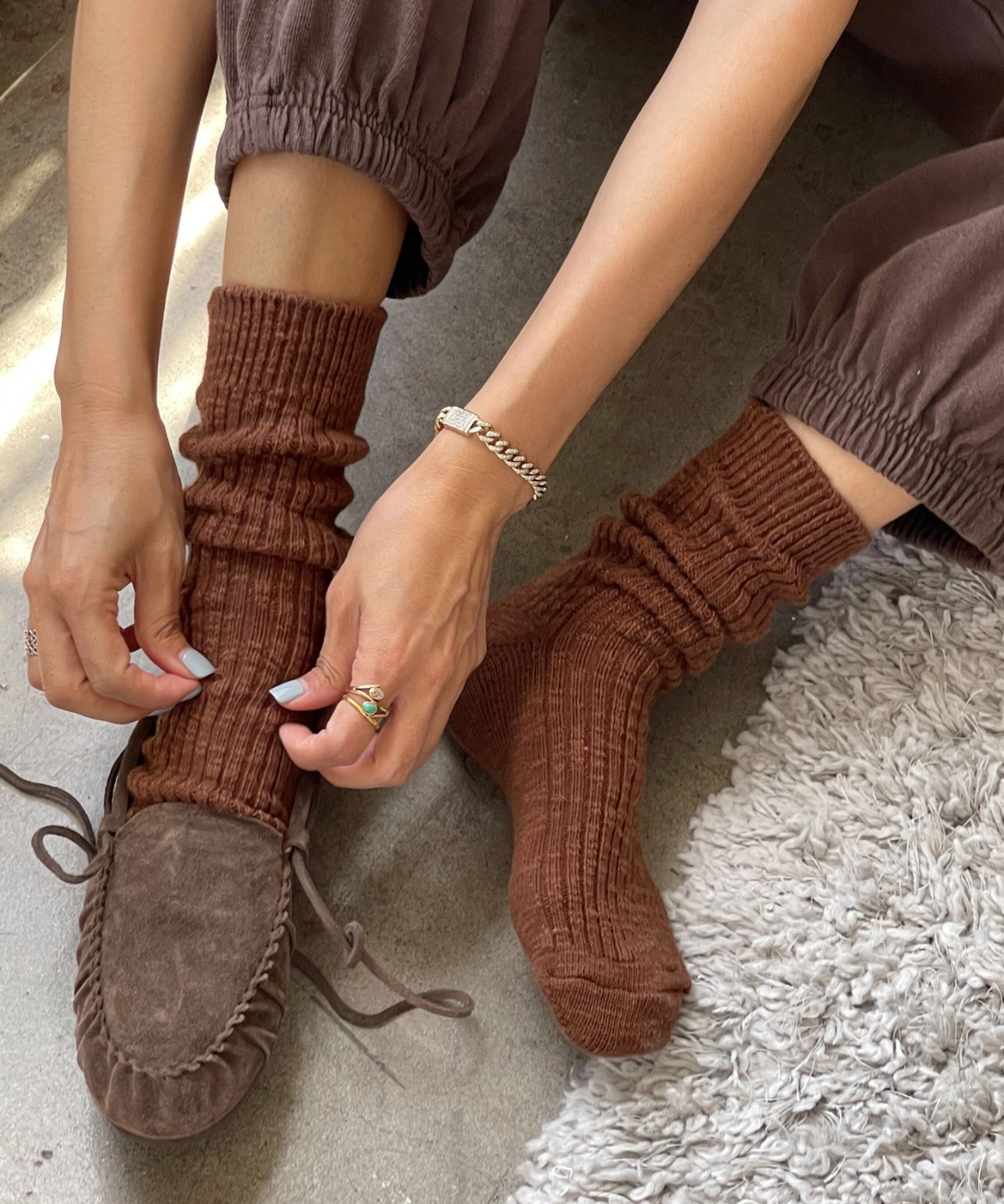 socks - cottage - bear