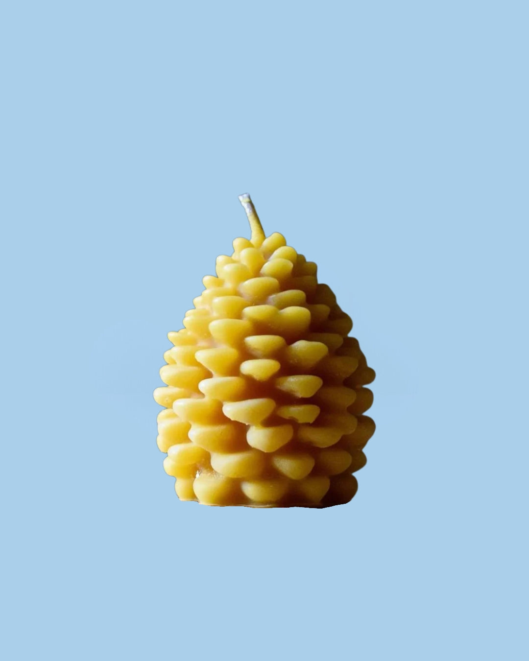 candle - mini beeswax pinecone