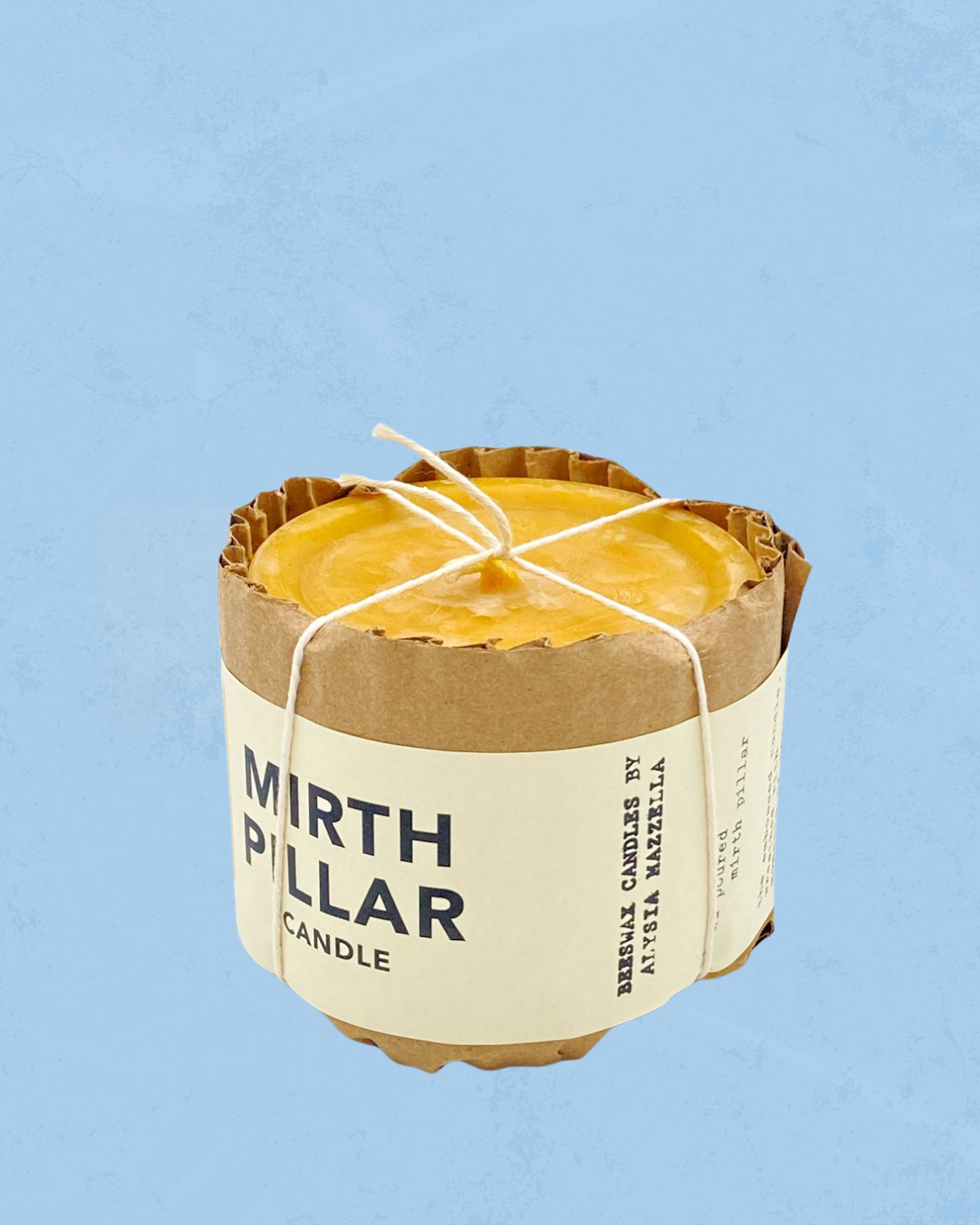 candle - beeswax mirth pillar