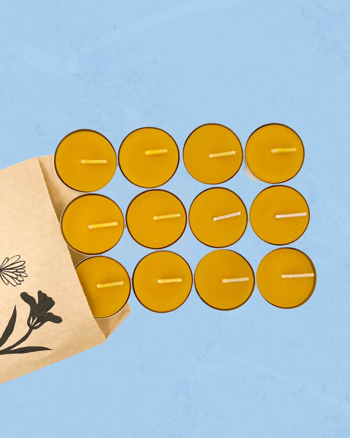 candle - beeswax tea lights