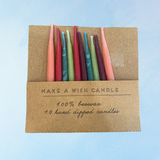 chandelle - bougies coniques en cire d'abeille teintes naturellement - rouge bordeaux (lot de deux)