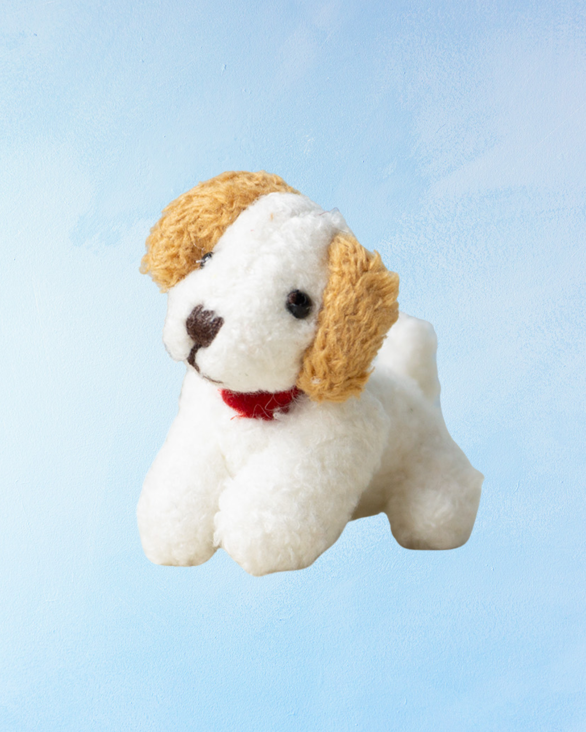 charm - white and beige puppy