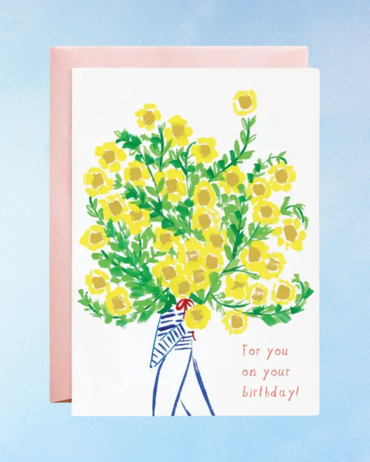 carte de vœux - le plus grand bouquet d'anniversaire