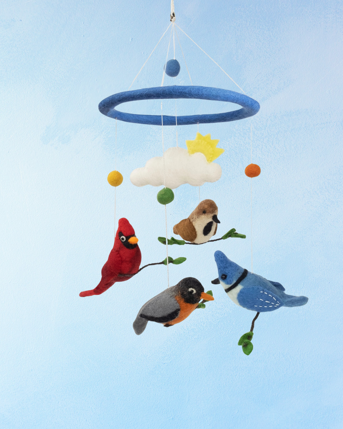 mobile - felt birds
