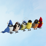ornement - oiseau en feutre (plusieurs modèles)