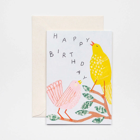 greeting card - birthday bird
