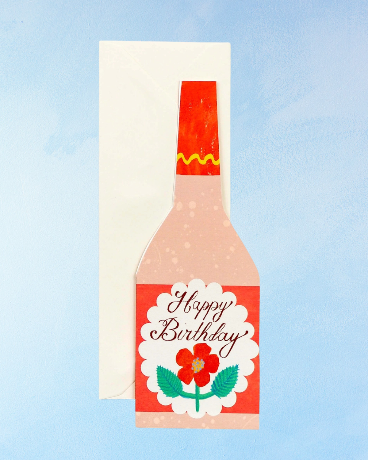greeting card - birthday rosé