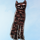 marque-page - queues de chats noirs