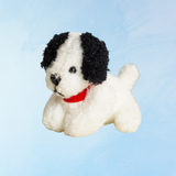 charm - black and white puppy