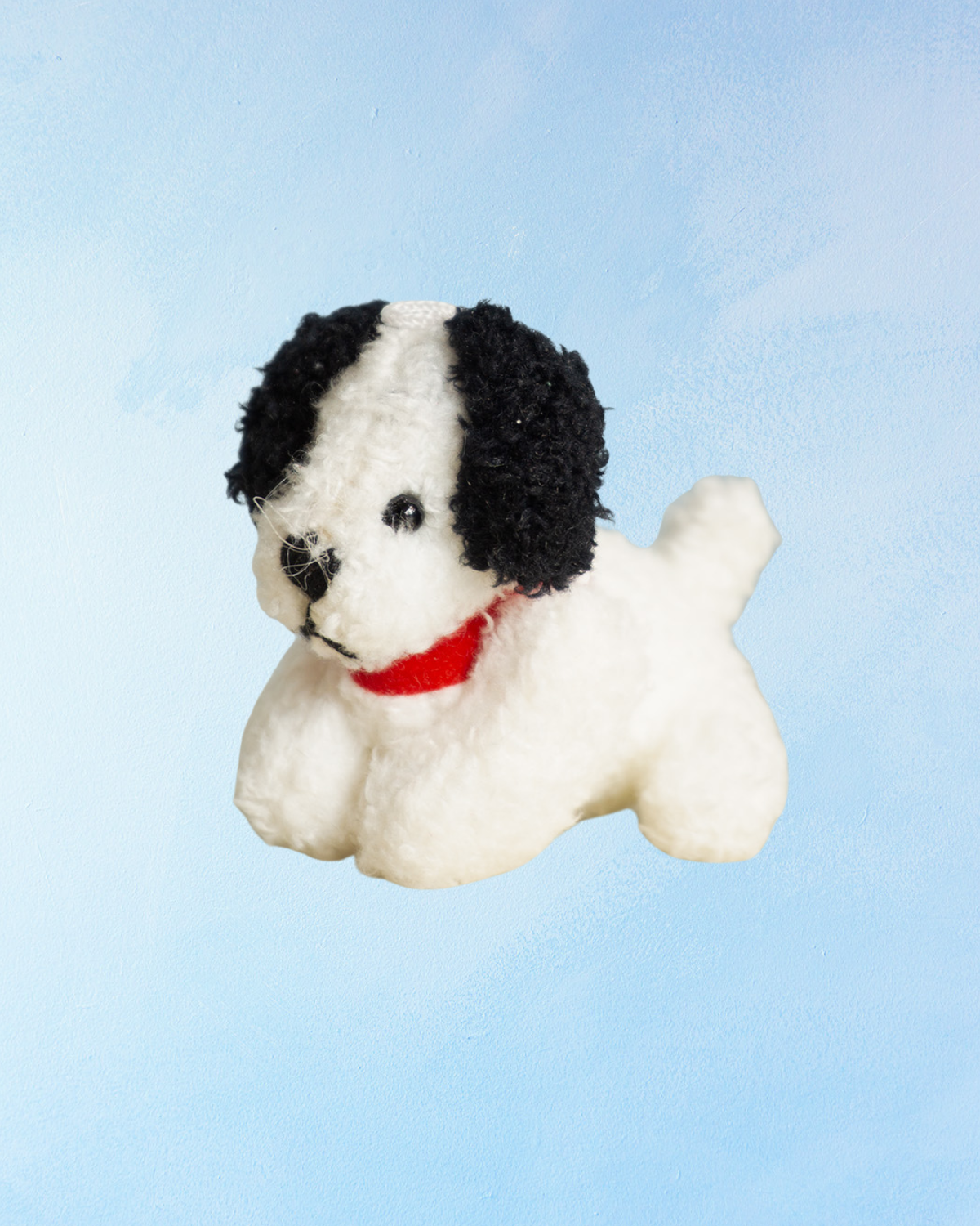 charm - black and white puppy