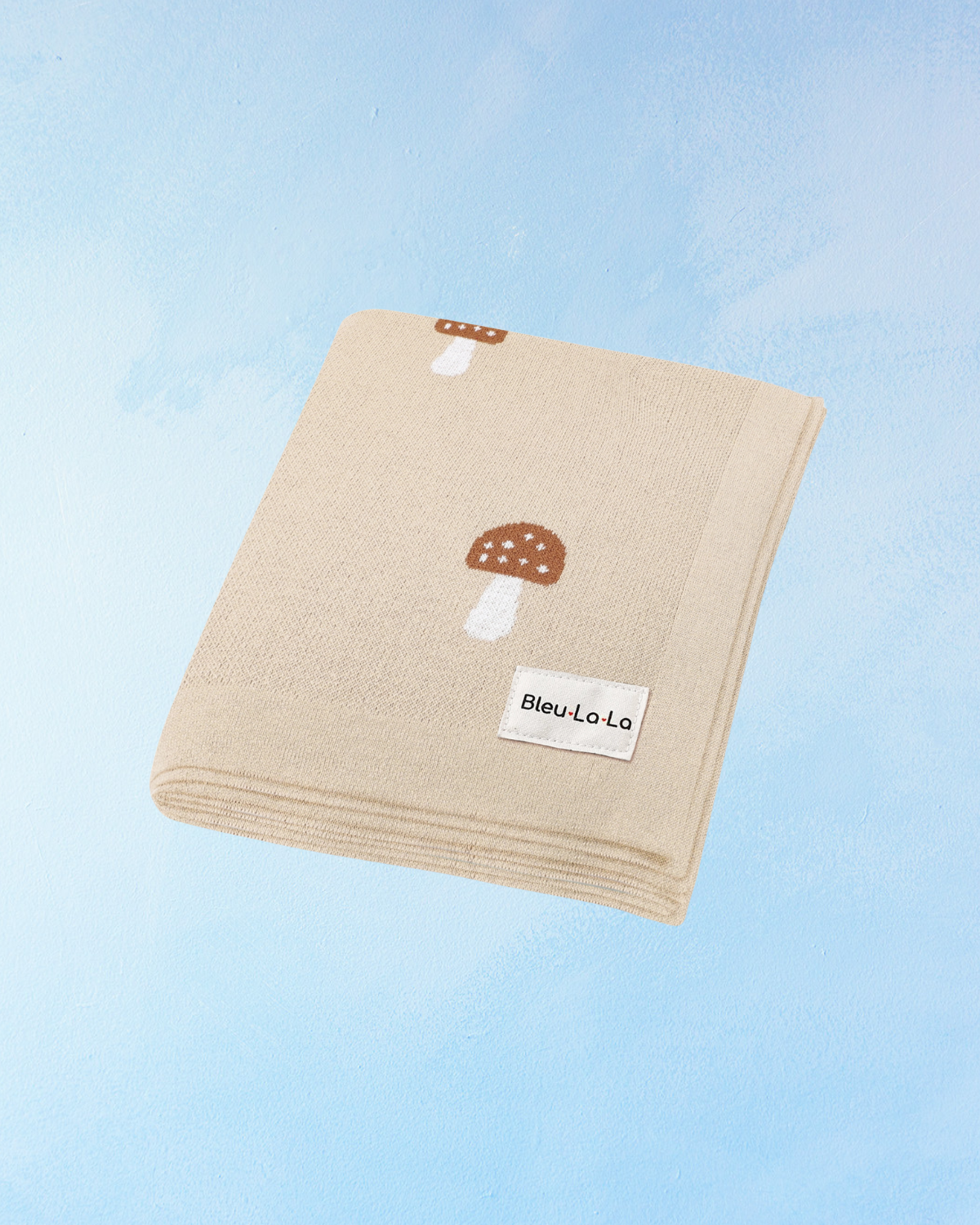 baby blanket - cotton mushroom