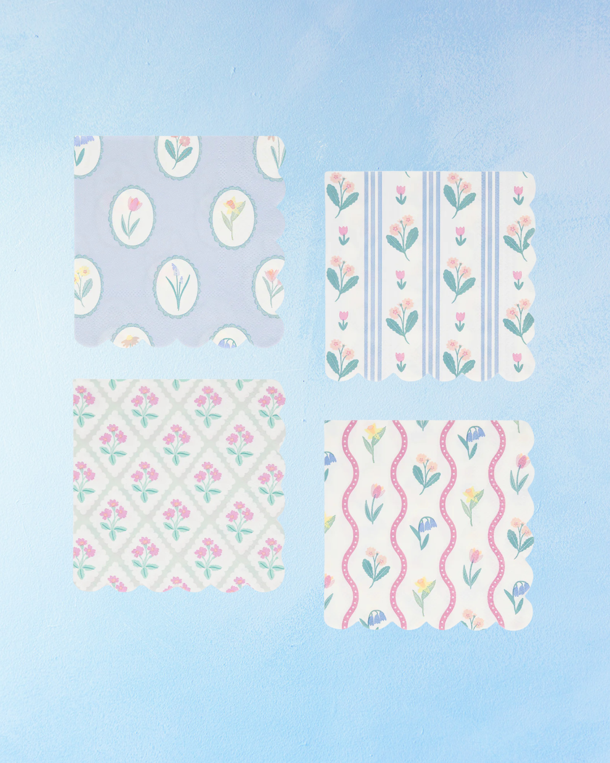 paper napkins - cocktail: bloomsbury floral
