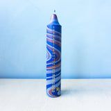 advent calendar candle - blue marble