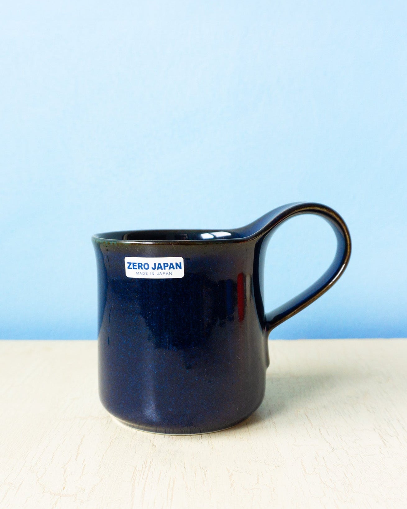 ceramic cafe mug - blue jean