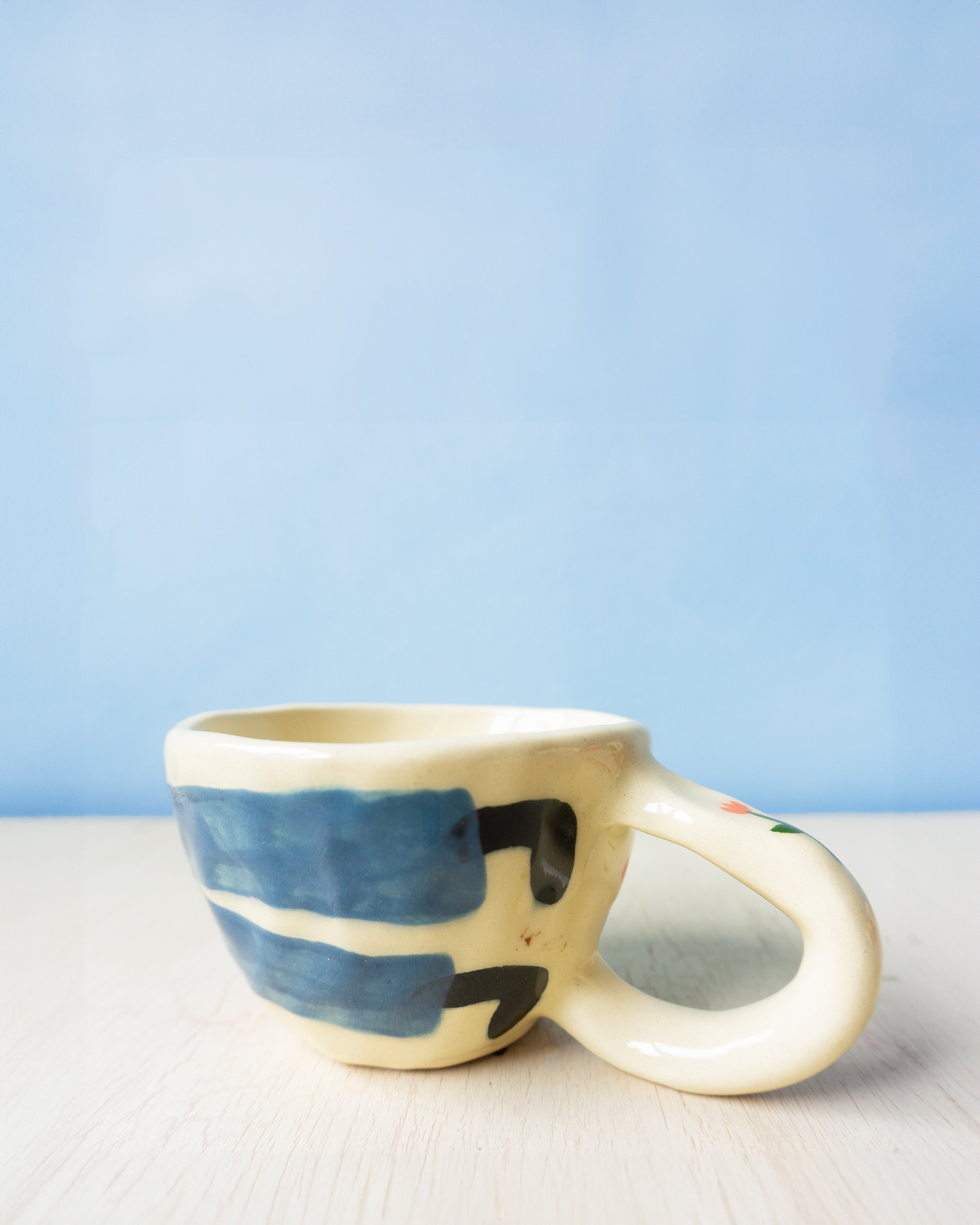 toni darling frank - long blue boy mug