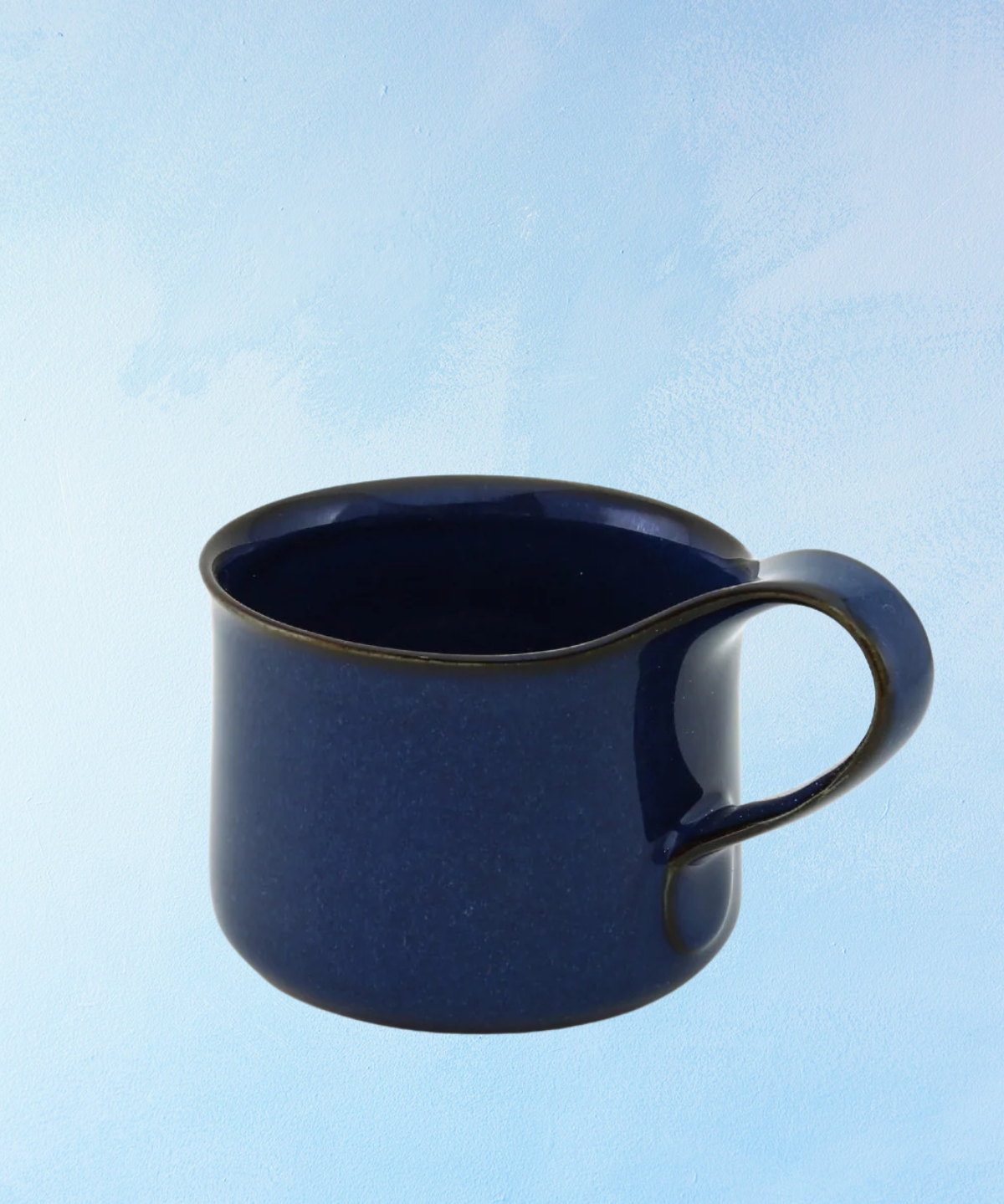 mug de café en céramique - bleu jean