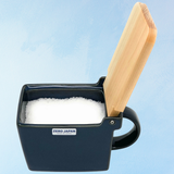 ceramic salt cellar - blue jean