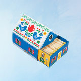 matches - blue swedish cottage