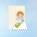 greeting card - blue angel