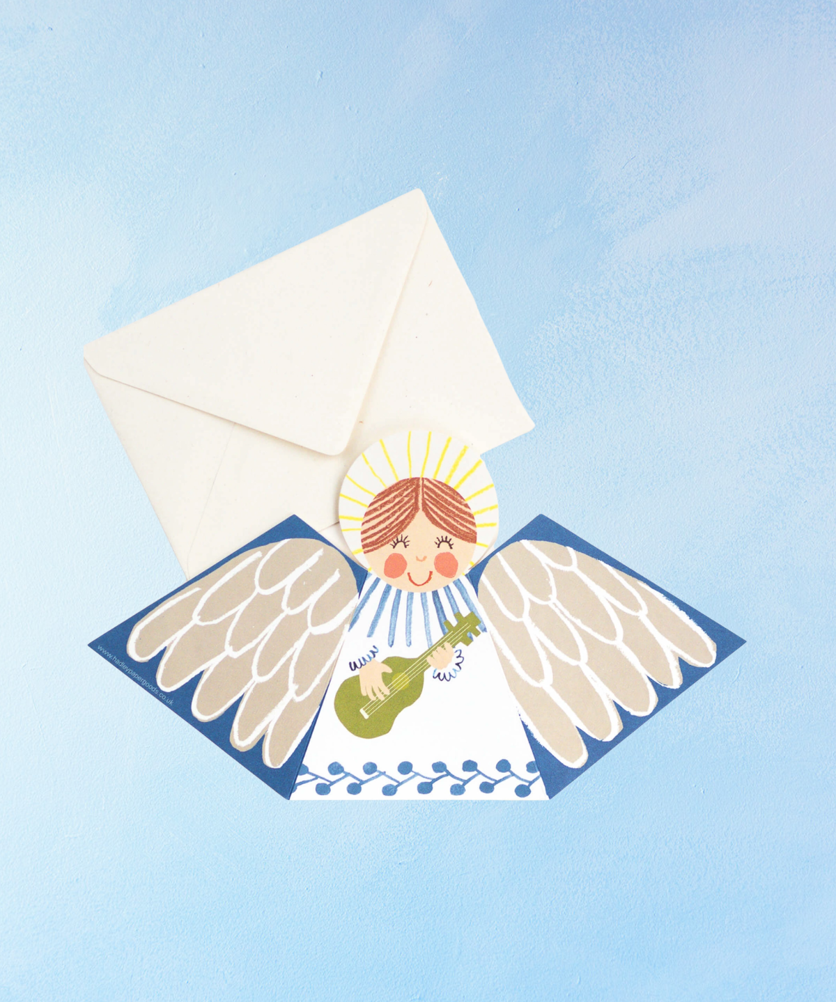 greeting card - blue angel
