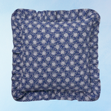 pillow - blueberry forget-me-not frill