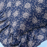 pillow - blueberry forget-me-not frill