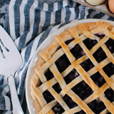 stoneware - pie plate: blueberry