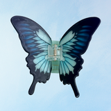 hair clip - butterfly - blue