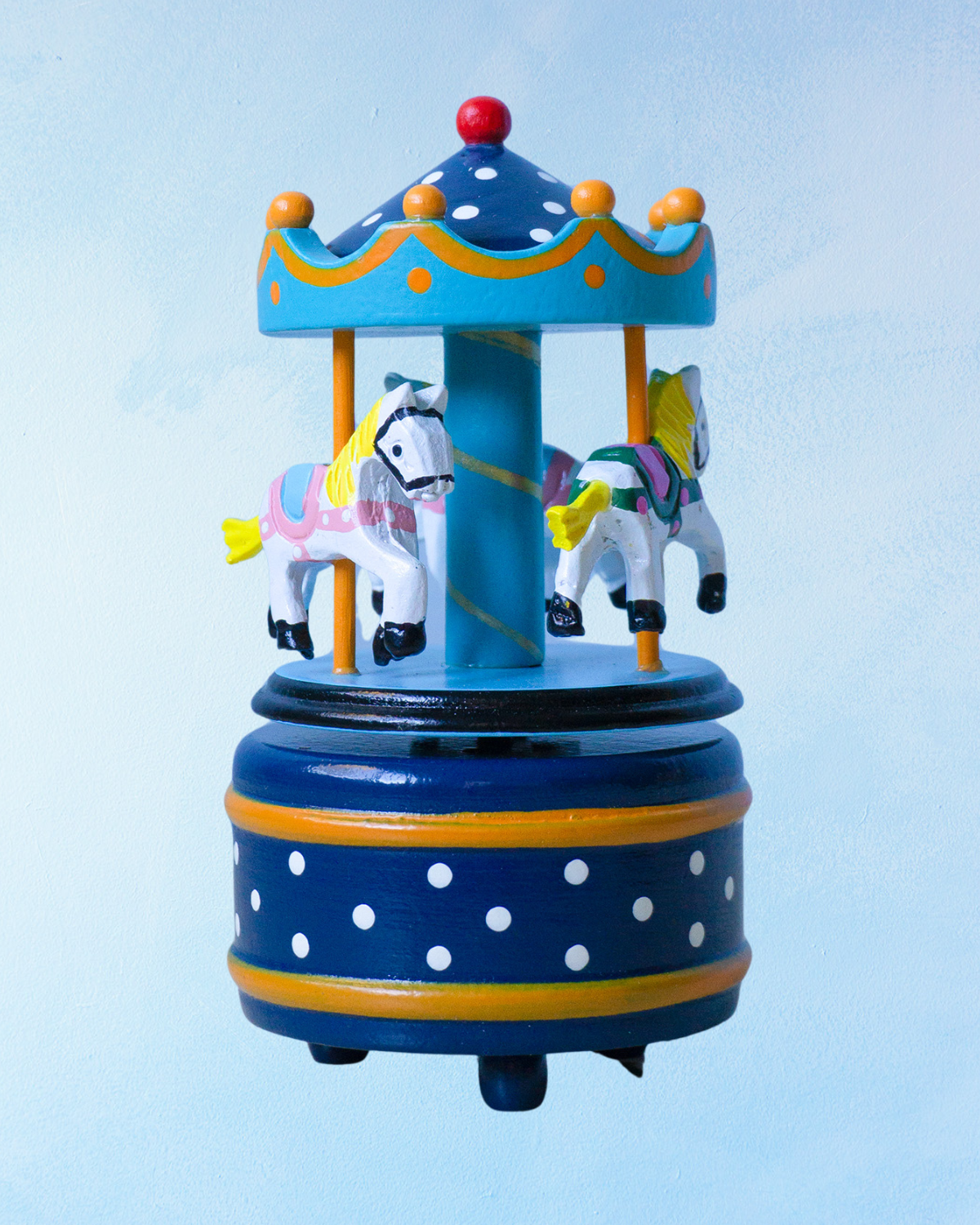 music box - carousel: blue