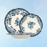 ceramic - blue faustine deep plate